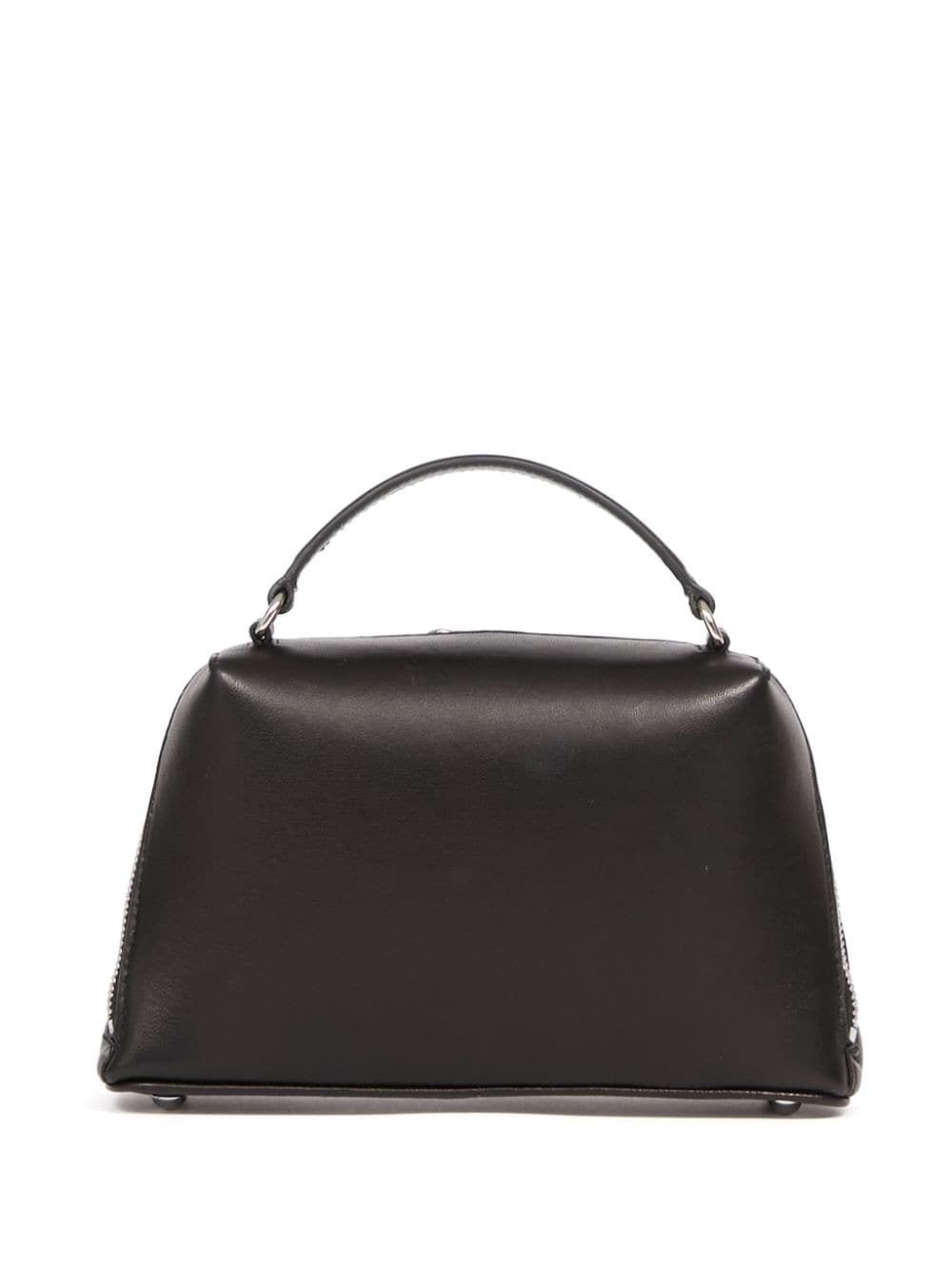 glam slam trapezoid bag woman black in leather - MAISON